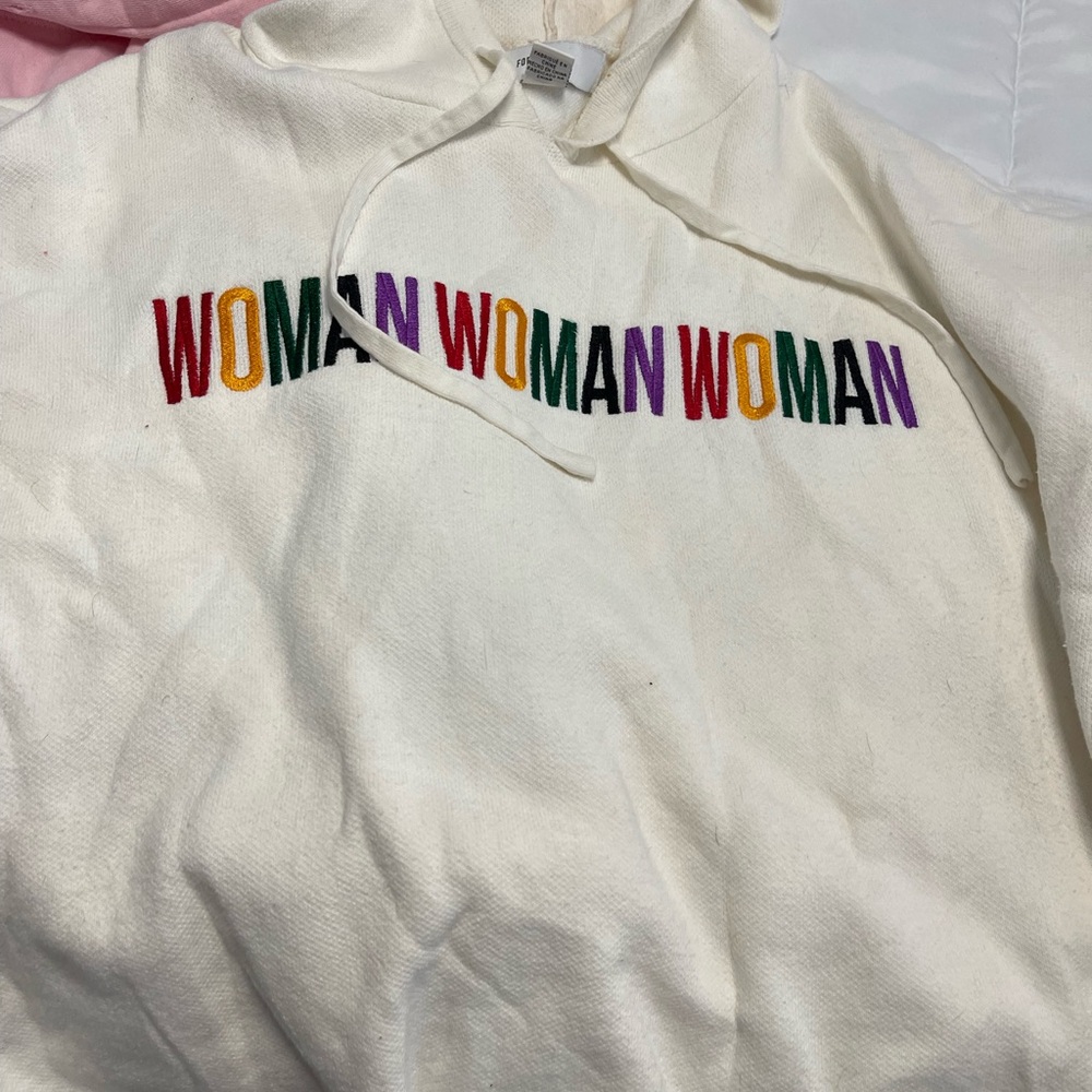 Pink and White Graphic Hoodies - Picture 3 of 6